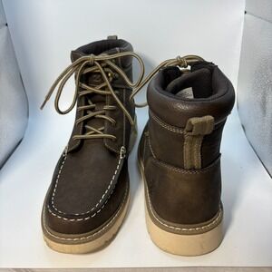IZOD Miles Moc Toe Boots Mens 9 Brown Pre-Owned